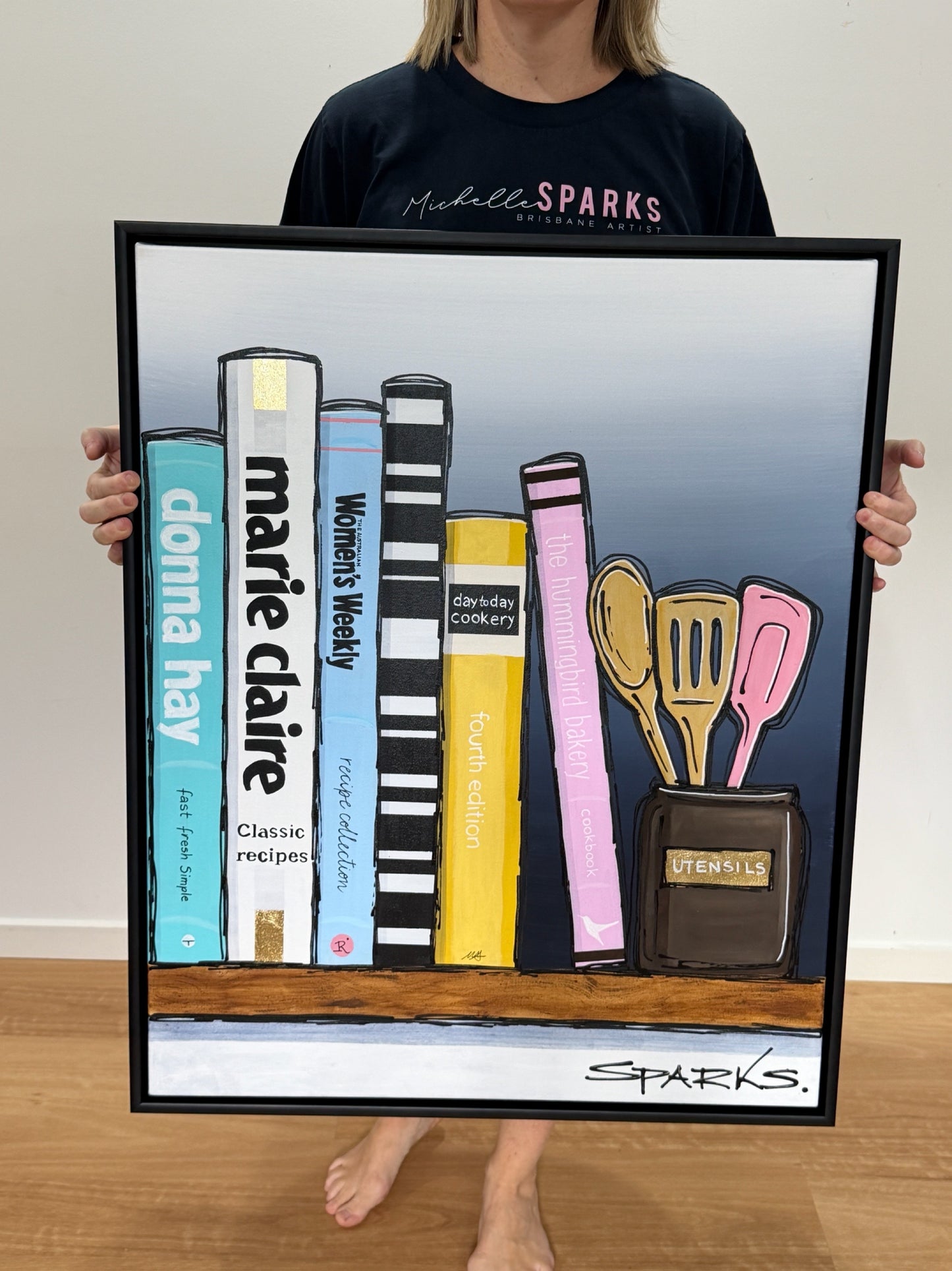 The Kitchen Shelf | 83cm x 68cm | Framed in Black