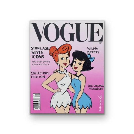 Vogue Betty & Wilma | 50.5 x 40.5cm | Painted edges