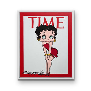 Betty Boop 2 | 44cm x 54cm | Framed in white