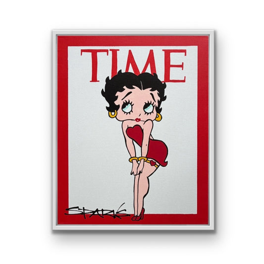 Betty Boop 2 | 44cm x 54cm | Framed in white