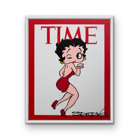 Betty Boop 3 | 44cm x 54cm | Framed in white