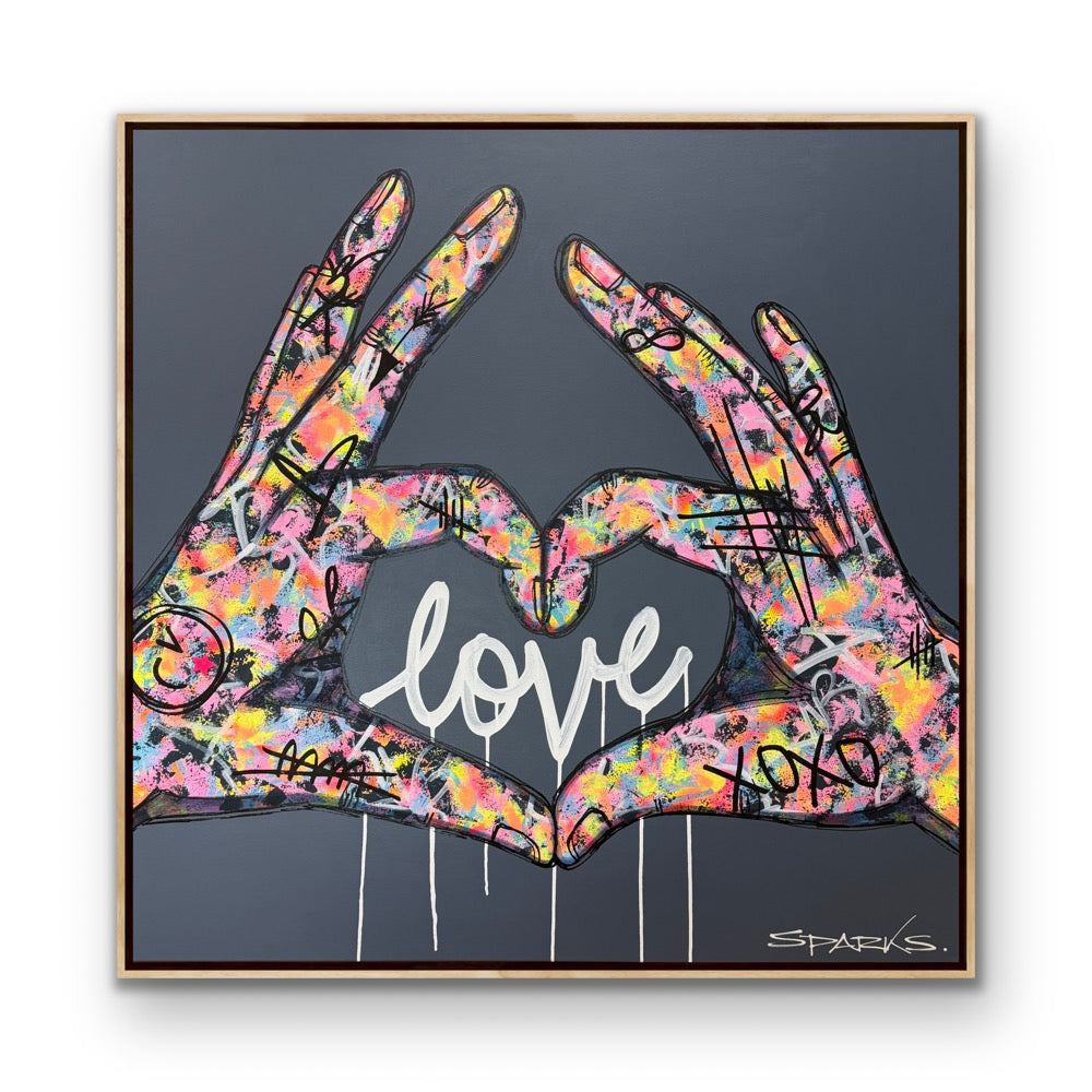 Love Is All You Need  | 120cm x 120cm | Framed