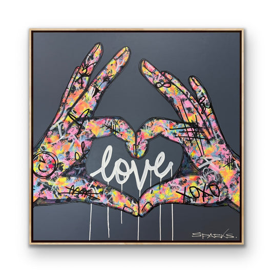 Love Is All You Need  | 120cm x 120cm | Framed