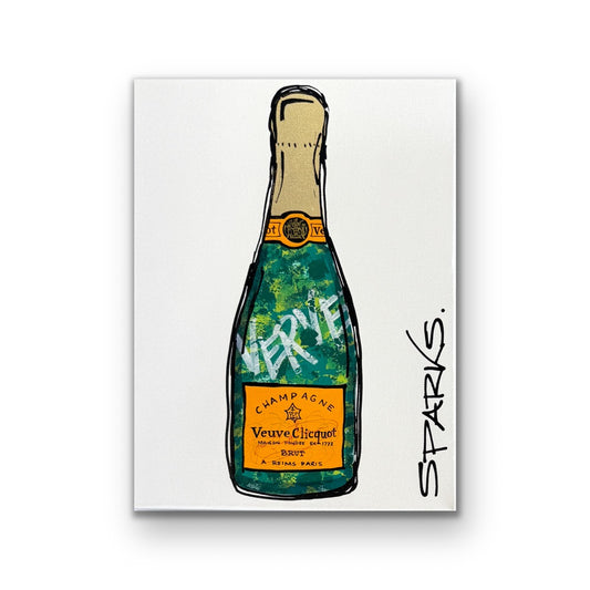 Green Bubbly | 31cm x 41cm | Canvas unframed