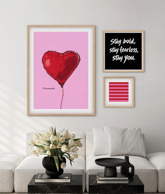 'Love Heart Balloon' (Print)