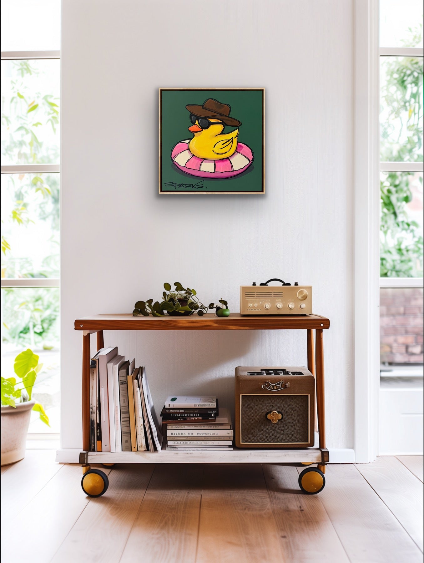 The Adventurer | 50cm x 50cm  | Framed in Oak