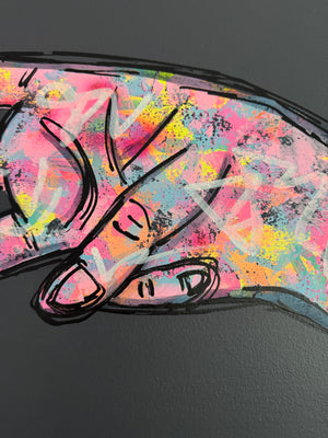 LOVE is the word | 160cm x 60cm | Framed
