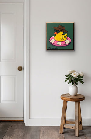 The Adventurer | 50cm x 50cm  | Framed in Oak