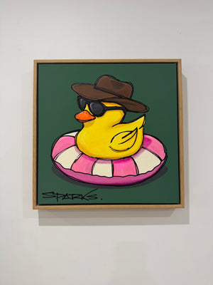 The Adventurer | 50cm x 50cm  | Framed in Oak