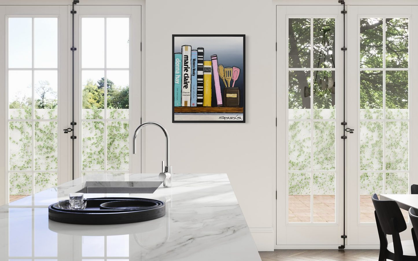 The Kitchen Shelf | 83cm x 68cm | Framed in Black