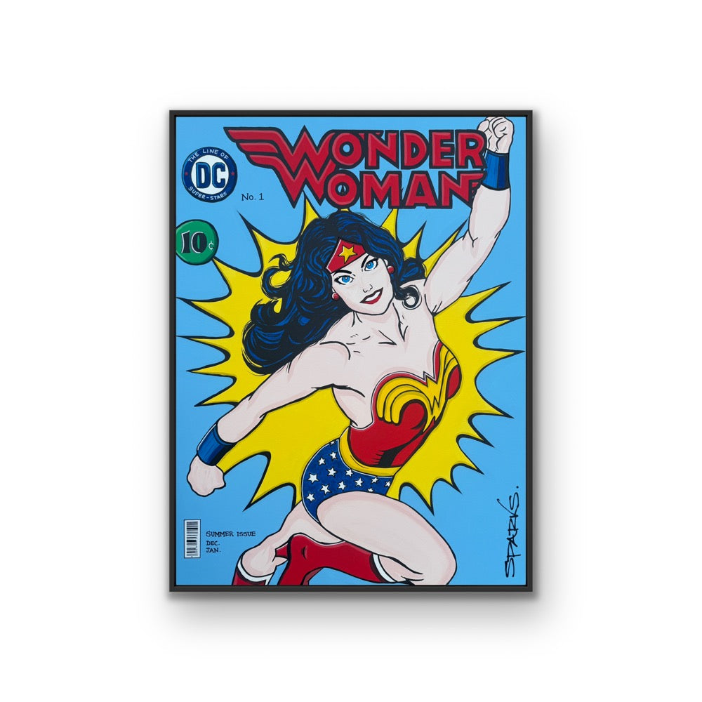 Wonder Woman Comic Vol 1| 104 x 79cm | Framed in black