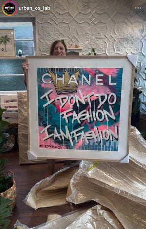 Don’t Be | 100 x 100cm | Framed in OAK
