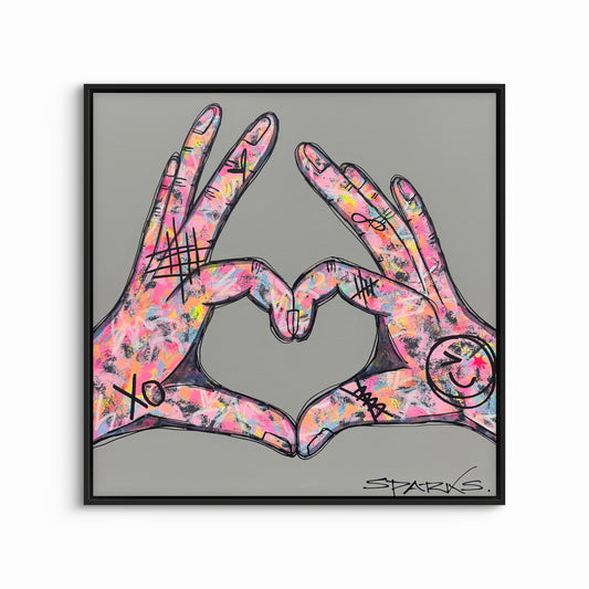 Cheeky Love | 90cm x 90cm | Framed