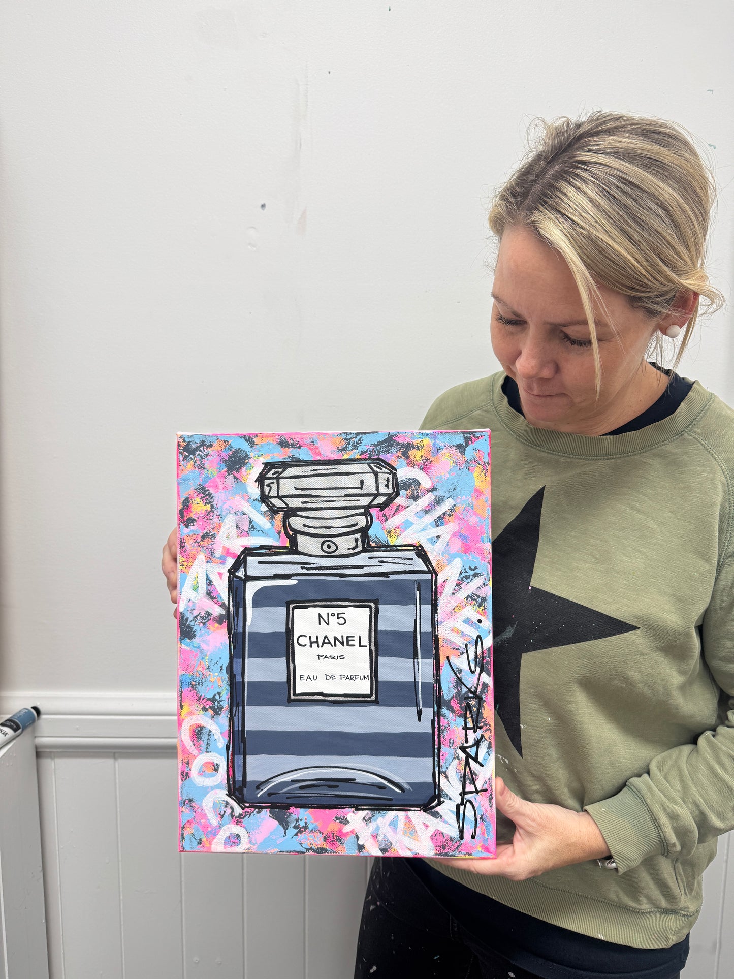 Chanel #17| 31cm x 41cm | Canvas unframed