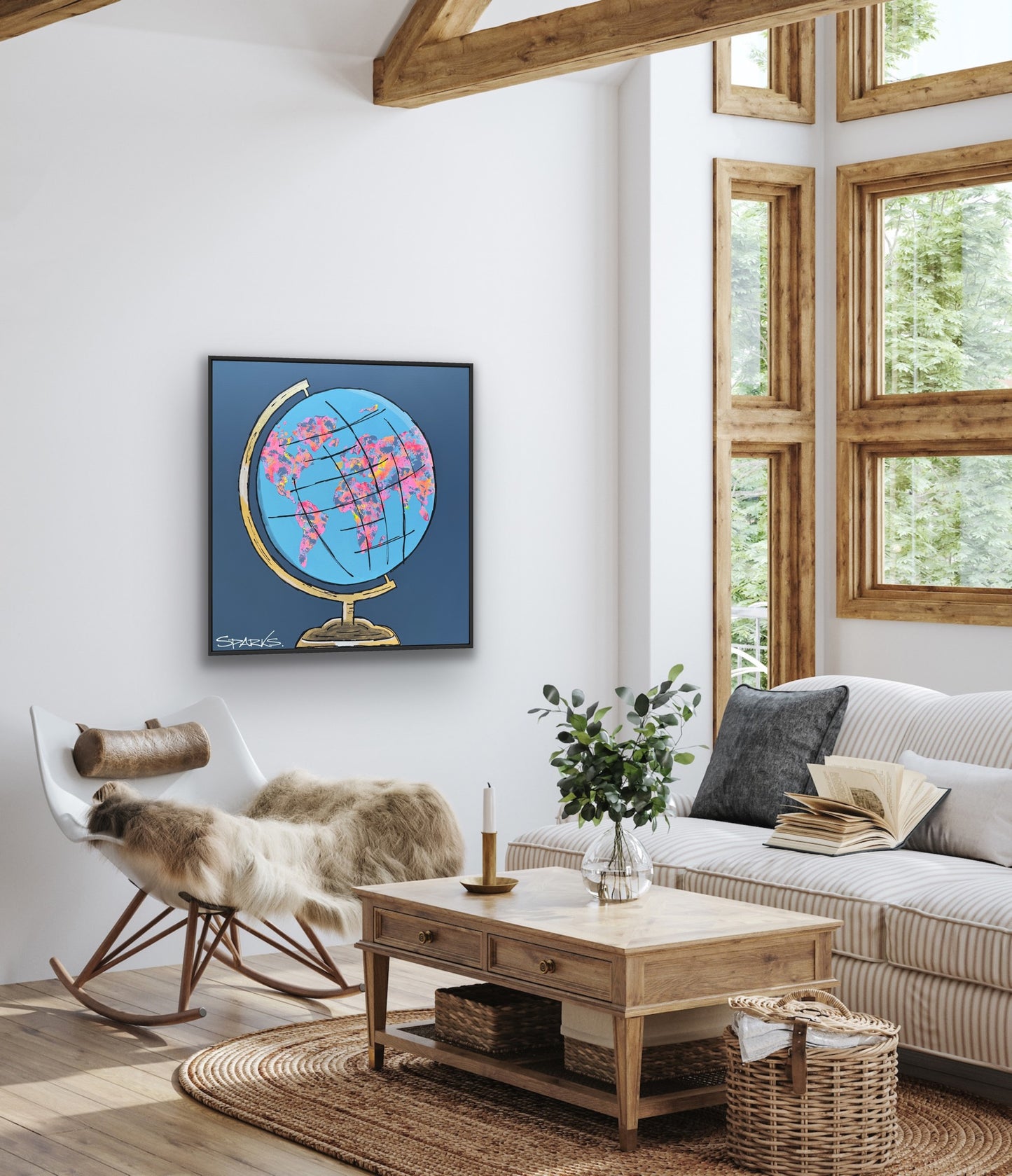 The World Is My Oyster II | 90cm x 90cm | Framed