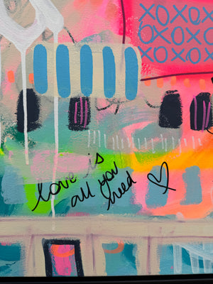 Rich In Love | 160cm x 60cm | Framed