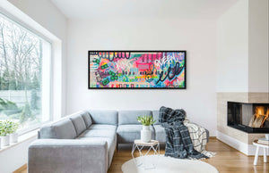 Rich In Love | 160cm x 60cm | Framed