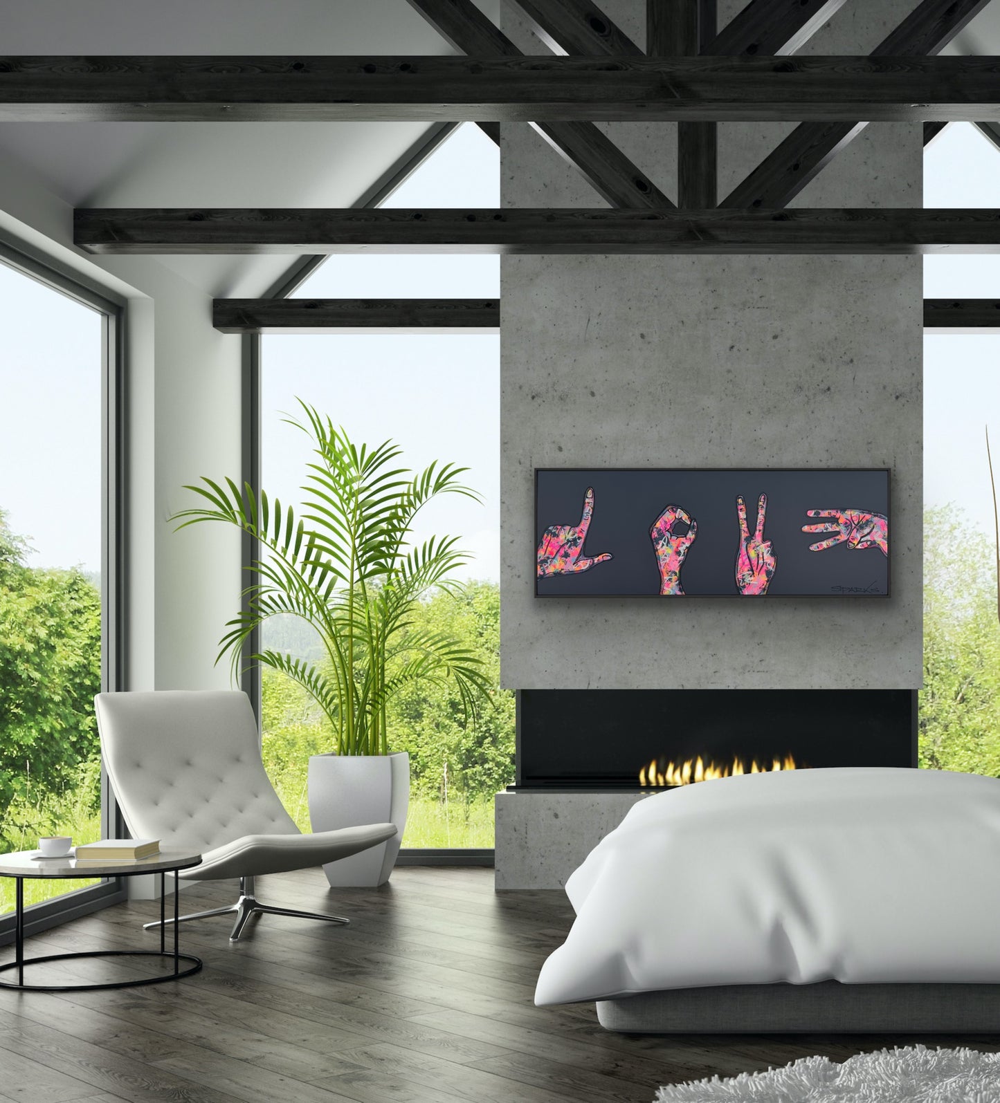 LOVE In Colour | 160cm x 60cm | Framed