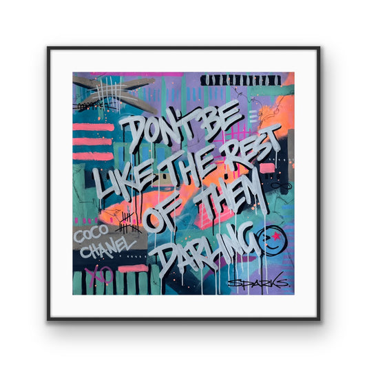 Dare To Be Different 3 | 100 x 100cm | Framed
