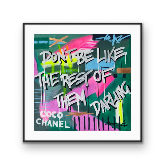 Dare To Be Different 2 | 100 x 100cm | Framed