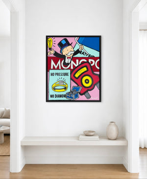No pressure, No diamonds | 83cm x 68cm | Framed in Black
