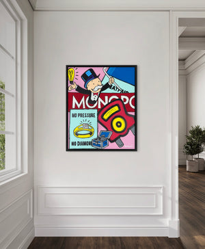 No pressure, No diamonds | 83cm x 68cm | Framed in Black