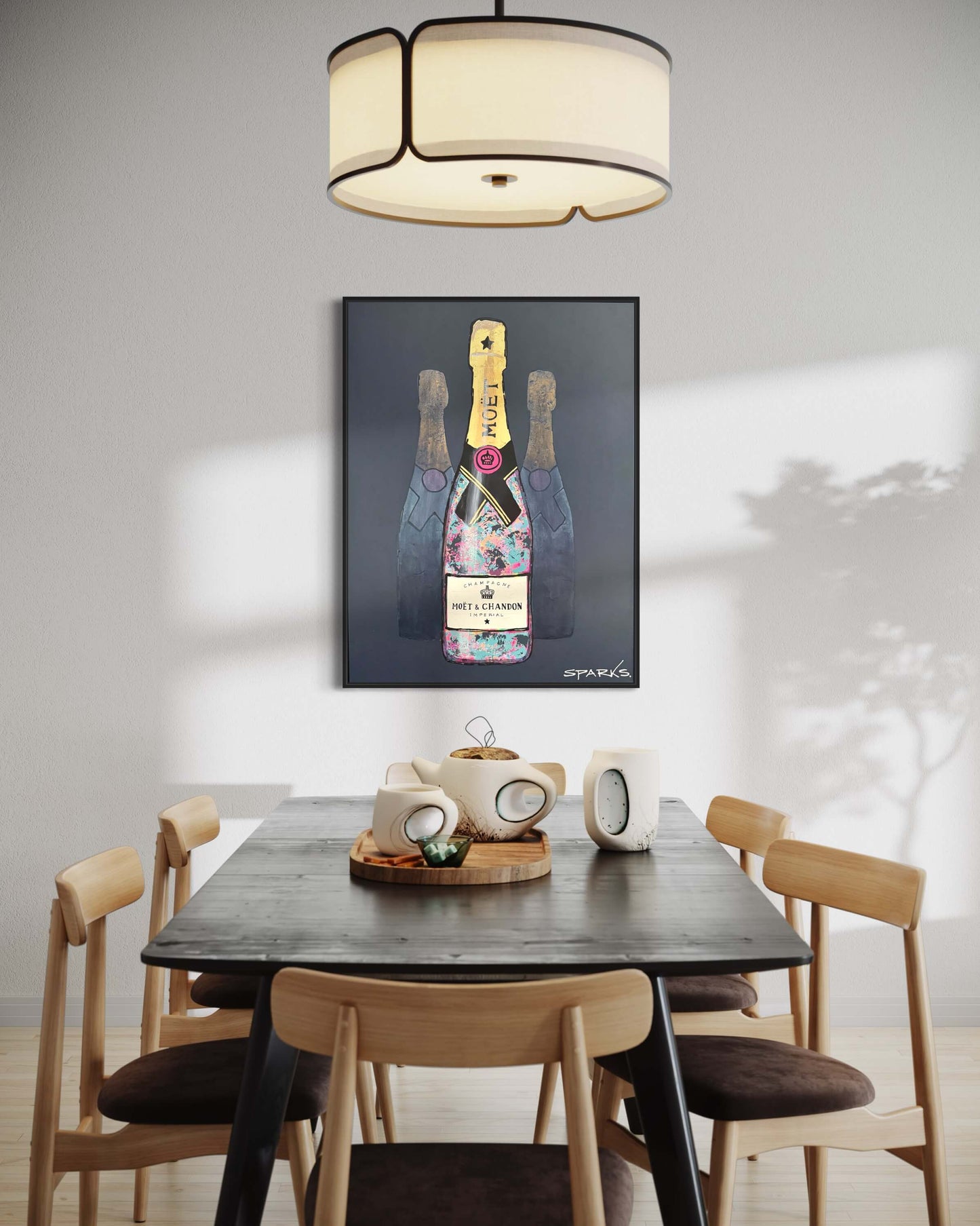 Pop A Bottle of Moet | 105 x 79cm | Framed