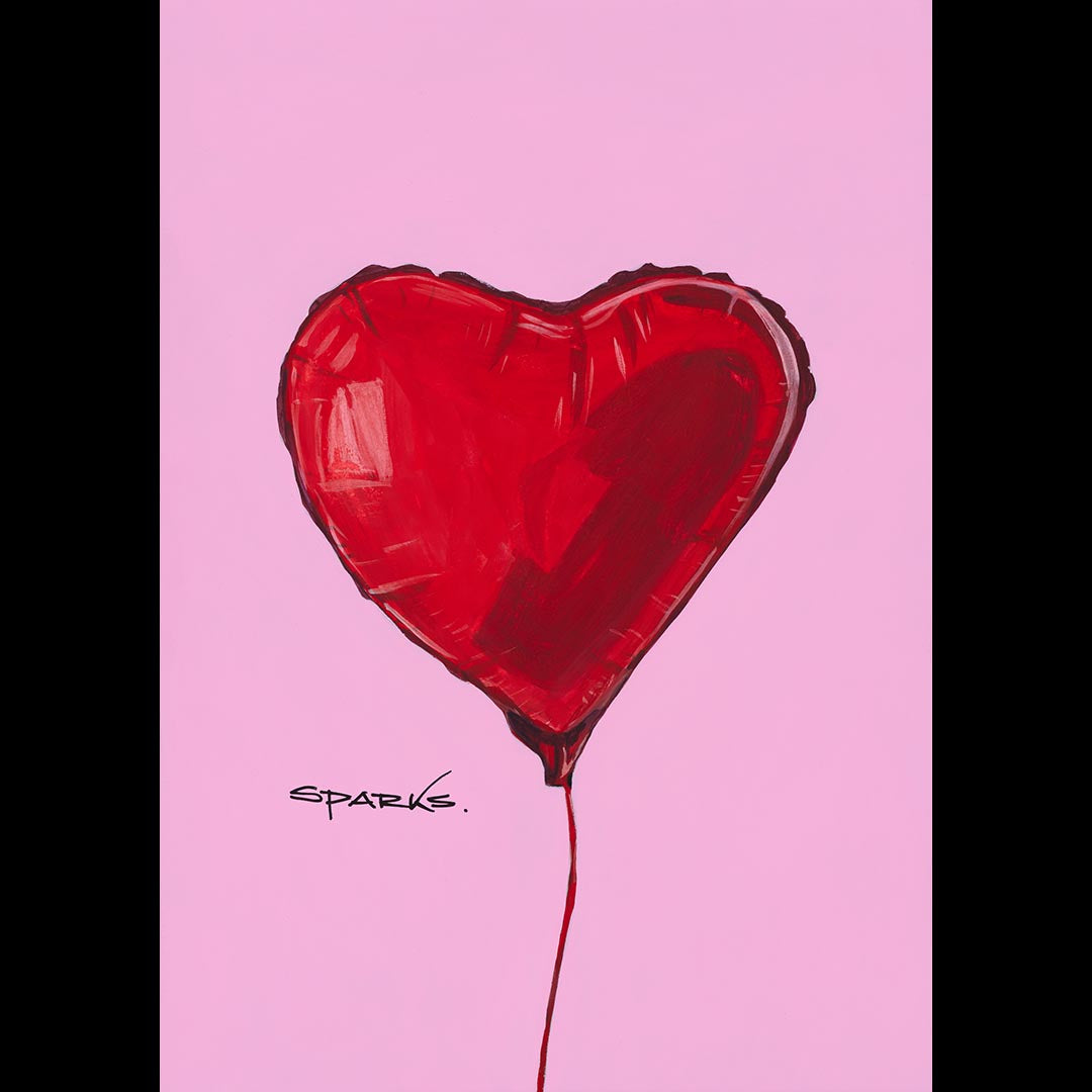 'Love Heart Balloon' (Print)