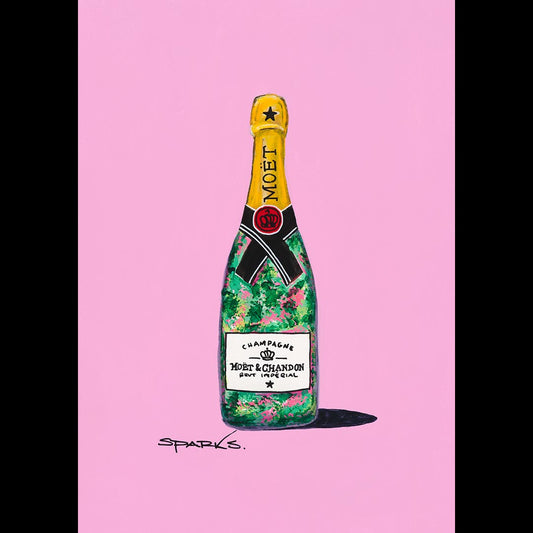 'Moet Champagne' (Print)