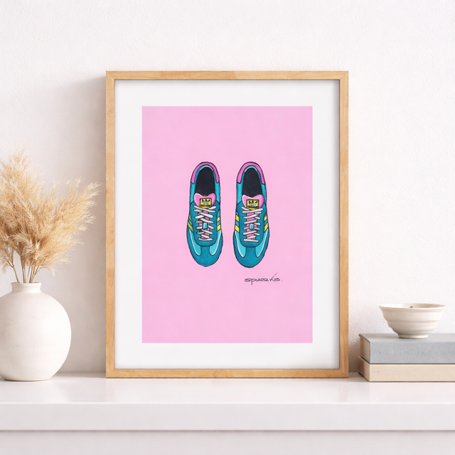 'Adidas Samba Shoes' (Print)