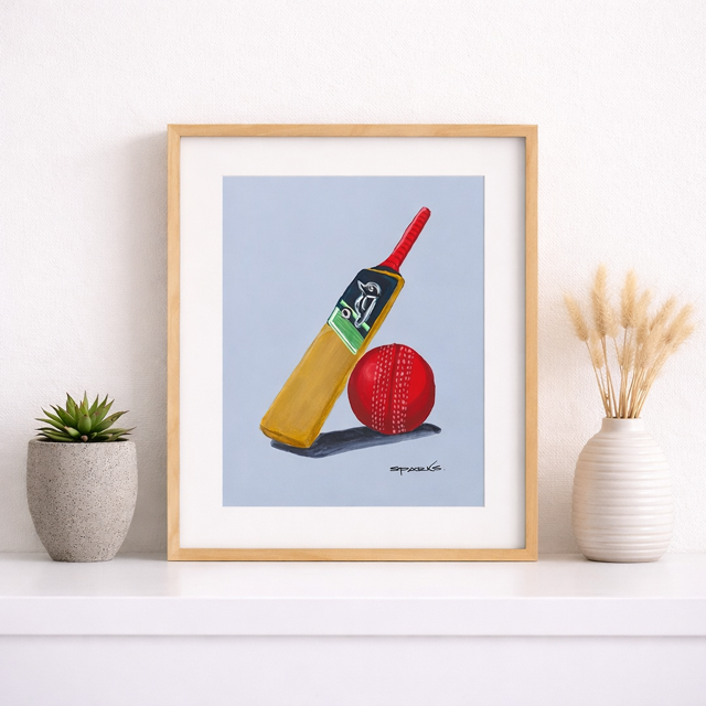 'Kookaburra Cricket' (Print)