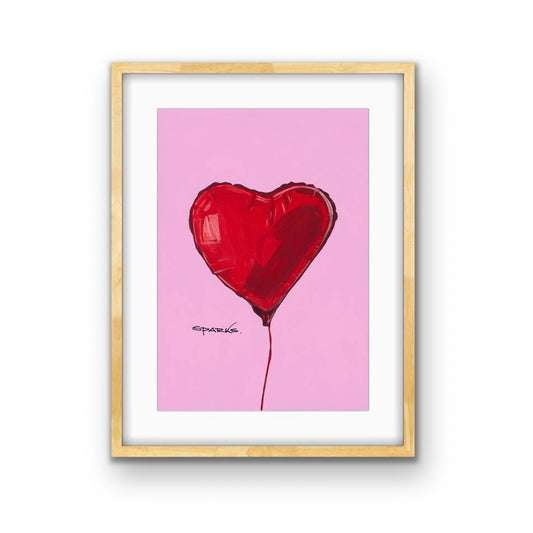 'Love Heart Balloon' (Print)