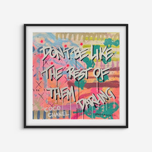 Statement Made | 100 x 100cm | Framed In Black