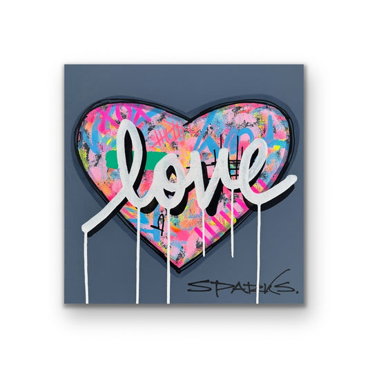 Bright Love | 46cm x 46cm | Unframed