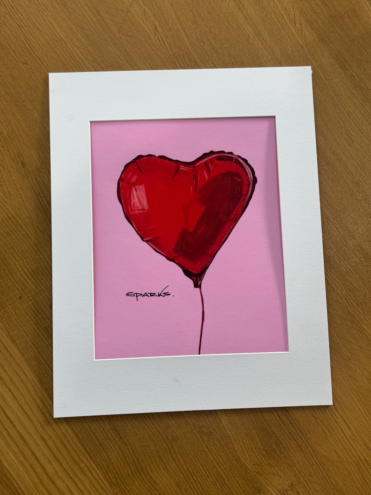 'Love Heart Balloon' (Print)