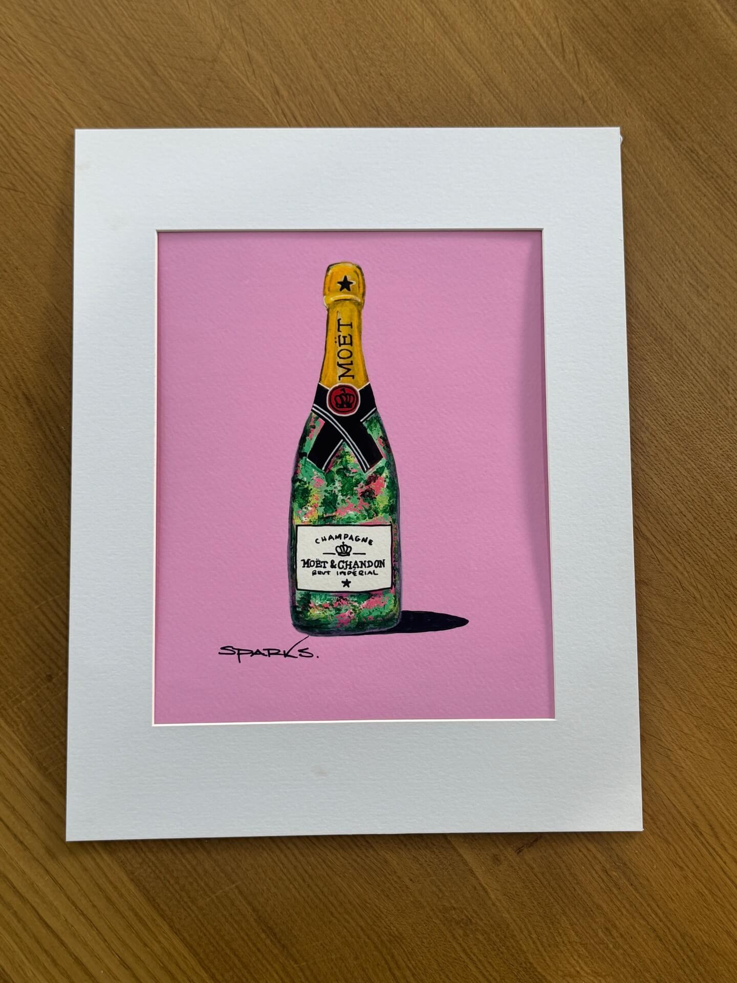 'Moet Champagne' (Print)