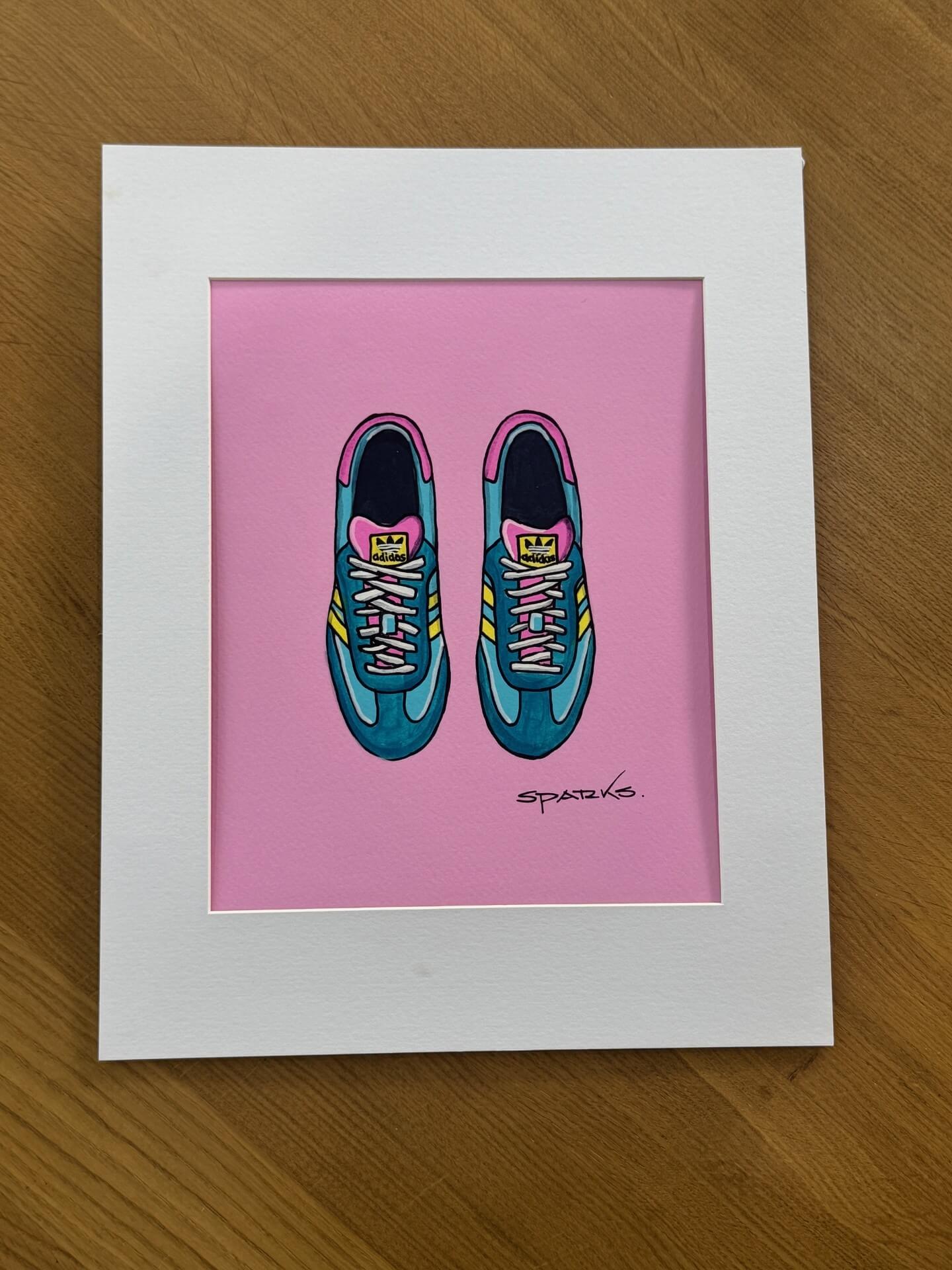 'Adidas Samba Shoes' (Print)