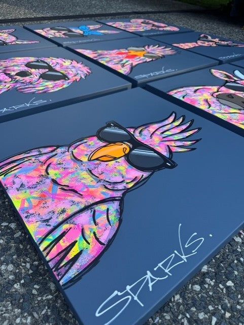 The Social Butterfly | 61 x 61cm | Unframed