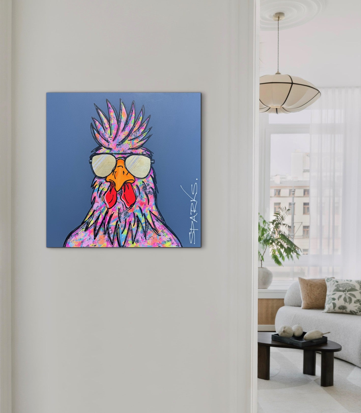 The Fire Cracker | 61 x 61cm | Unframed